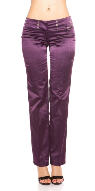 Hose with sequins and glitter Purple